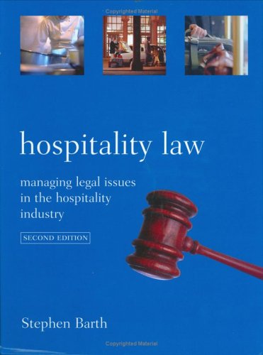Обложка книги Hospitality Law: Managing Legal Issues in the Hospitality Industry