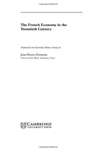 Обложка книги The French Economy in the Twentieth Century