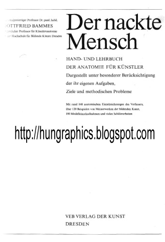 Обложка книги Der Nackte Mensch: Hand- und Lehrbuch der Anatomie fur Kunstler