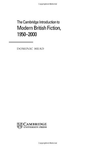 Обложка книги The Cambridge Introduction to Modern British Fiction, 1950-2000