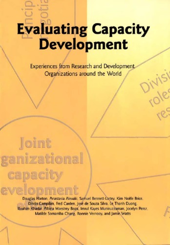 Обложка книги Evaluating Capacity Development: Experiences from Research and Development Organizations Around the World