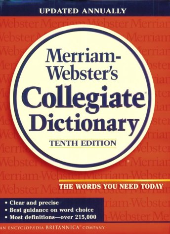 Обложка книги Merriam Webster's Collegiate Dictionary