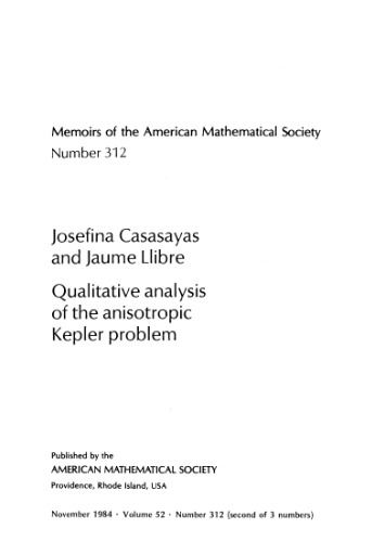 Обложка книги Qualitative Analysis of the Anisotropic Kepler Problem (Memoirs of the American Mathematical Society)