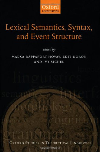 Обложка книги Syntax, Lexical Semantics, and Event Structure (Oxford Studies in Theoretical Linguistics)
