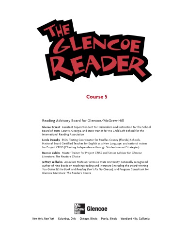 Обложка книги The Glencoe Reader Grade 10