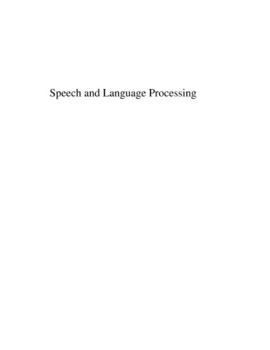 Обложка книги Speech and language processing