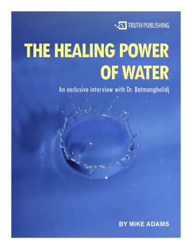 Обложка книги Healing Power of Water, Dr Batmanghelidj 