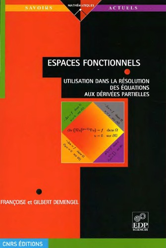 Обложка книги Espaces fonctionnels : Utilisation dans la résolution des équations aux dérivées partielles (Broché) 