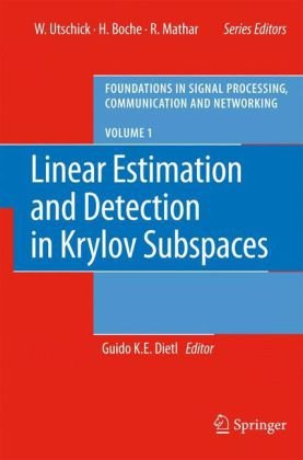 Обложка книги Linear estimation and detection in Krylov subspaces