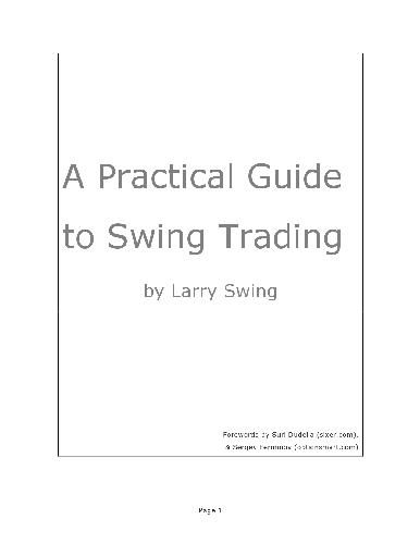 Обложка книги A Practical Guide to Swing Trading