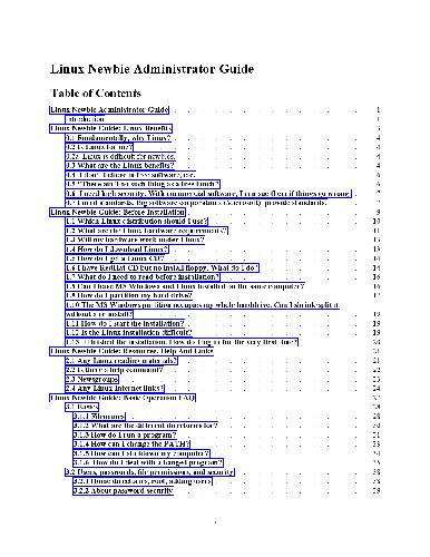 Обложка книги Linux Newbie Administrator Guide