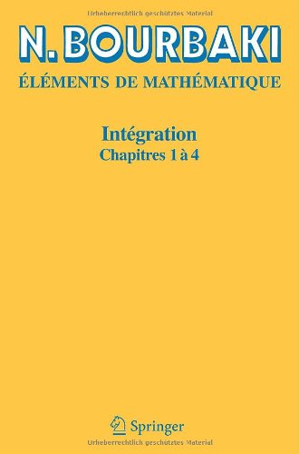Обложка книги Elements de Mathematique. Integration. Chapitres 1 a 4