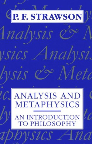Обложка книги Analysis and Metaphysics: An Introduction to Philosophy