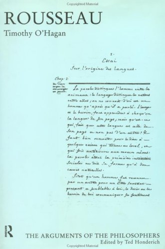 Обложка книги Rousseau (Arguments of the Philosophers)