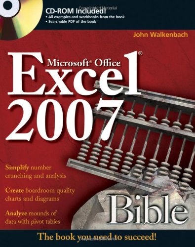 Обложка книги Excel 2007 Bible