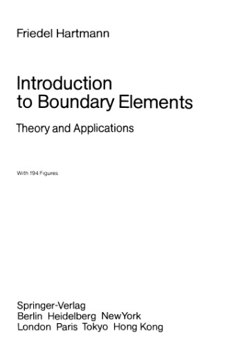 Обложка книги Introduction to boundary elements