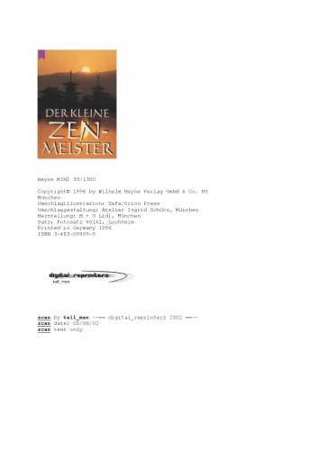 Обложка книги Der kleine Zen Meister