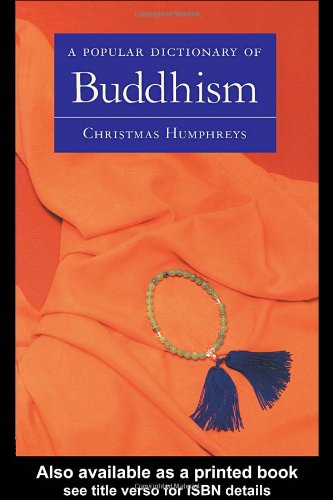Обложка книги A Popular Dictionary of Buddhism (Popular dictionaries of religion)