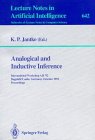 Обложка книги Analogical and Inductive Inference: International Workshop AII '92, Dagstuhl Castle, Germany, October 5-9, 1992. Proceedings 
