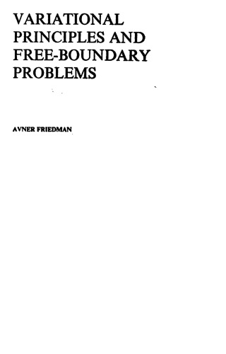 Обложка книги Variational Principles and Free-boundary Problems 