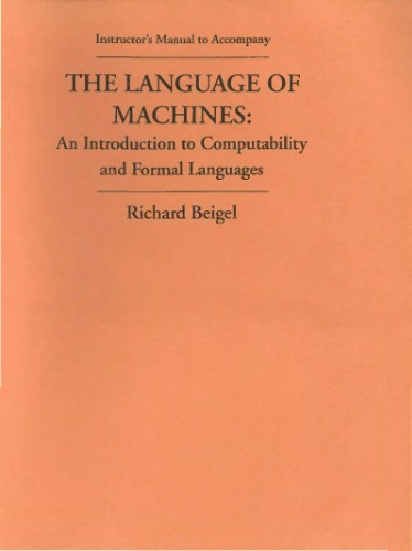 Обложка книги Language of Machines: Instructor's Manual