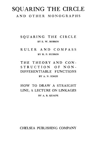 Обложка книги Squaring the Circle and Other Monographs 