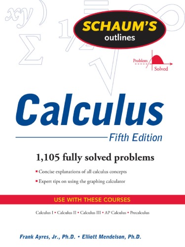Обложка книги Schaum's Calculus