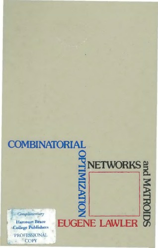Обложка книги Combinatorial Optimization: Networks and Matroids