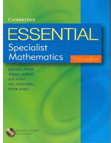 Обложка книги Essential Specialist Mathematics Third Edition with Student CD-ROM 