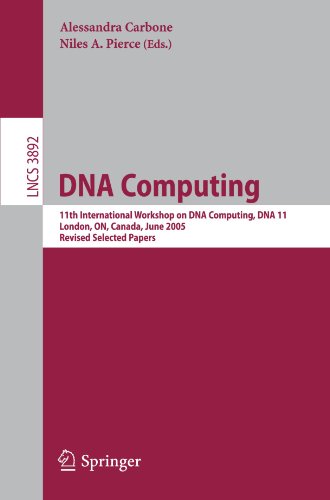 Обложка книги DNA Computing: 11th International Workshop on DNA Computing, DNA11, London, ON, Canada, June 6-9, 2005. Revised Selected Papers.