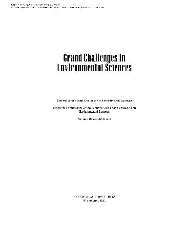 Обложка книги Grand Challenges in Environmental Sciences