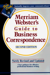 Обложка книги Merriam-Webster's Guide to Business Correspondence