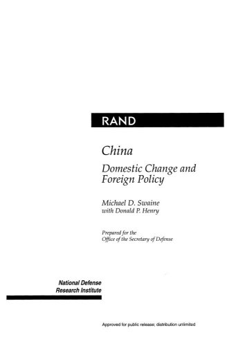 Обложка книги China: Domestic Change and Foreign Policy 