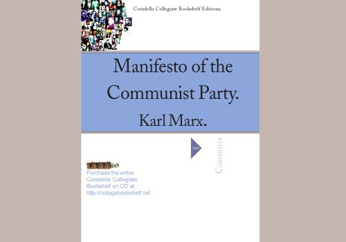 Обложка книги The communist manifesto