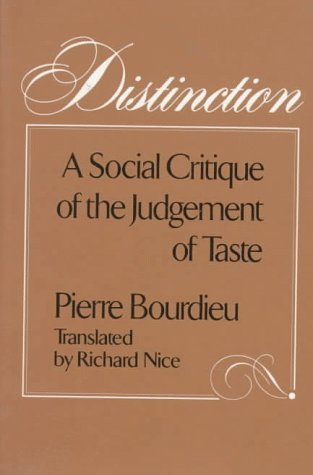 Обложка книги Distinction A Social Critique of the Judgement of Taste