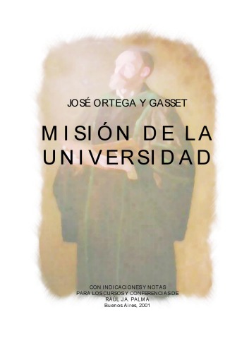 Обложка книги Mision de la universidad
