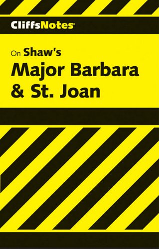 Обложка книги Cliffsnotes Major Barbara &amp; St. Joan
