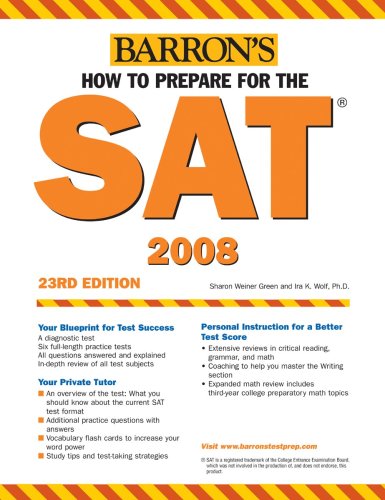 Обложка книги How to Prepare for the SAT: 2007-2008 