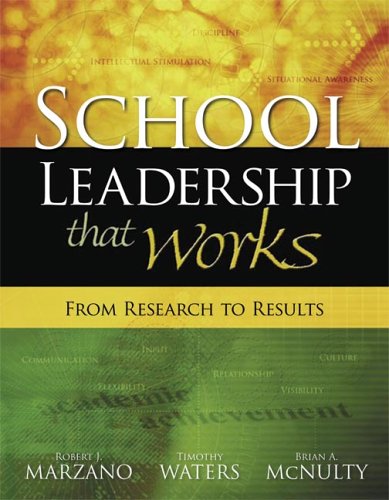 Обложка книги SCHOOL LEADERSHIP THAT WORKS: From Research to Results