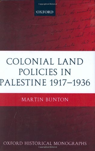 Обложка книги Colonial Land Policies in Palestine 1917-1936 