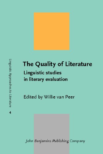 Обложка книги The Quality of Literature: Linguistic studies in literary evaluation 