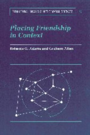 Обложка книги Placing Friendship in Context 