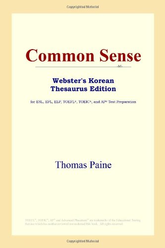 Обложка книги Common Sense 