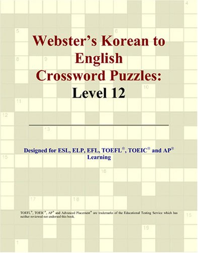 Обложка книги Webster's Korean to English Crossword Puzzles: Level 12 