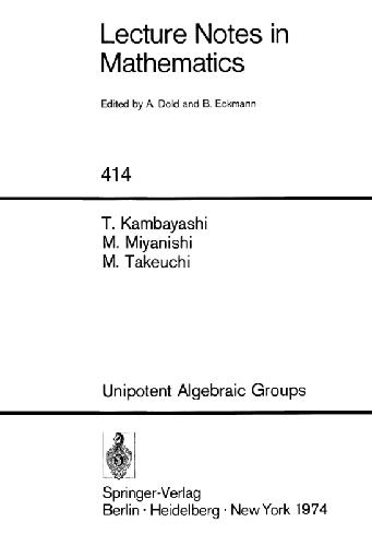 Обложка книги Unipotent algebraic groups