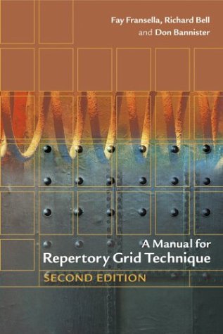 Обложка книги A Manual for Repertory Grid Technique
