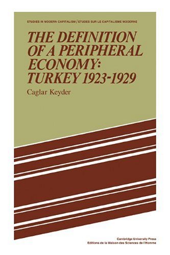 Обложка книги The Definition of a Peripheral Economy: Turkey 1923-1929 