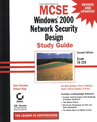 Обложка книги MCSE: Windows 2000 Network Security Design Study Guide