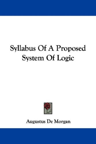 Обложка книги Syllabus Of A Proposed System Of Logic