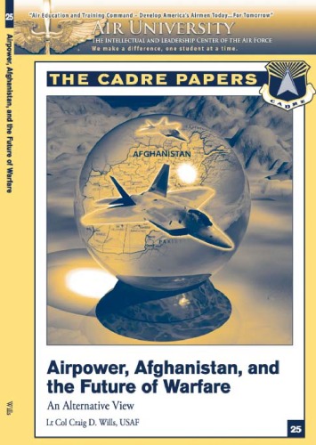 Обложка книги Airpower, Afghanistan, and the future of warfare : An Alternative View